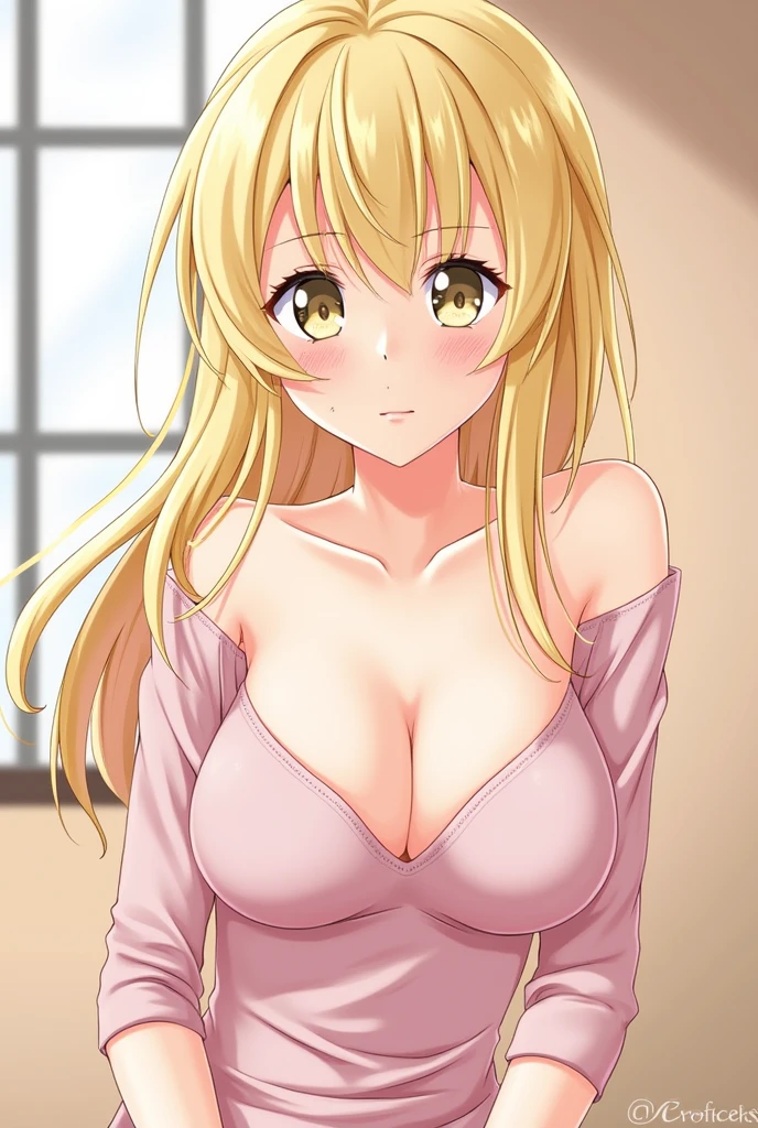 High resolution, Blonde, Super big breasts, Fascinating ass ahegao, Place your nipples facing each other, anime, 