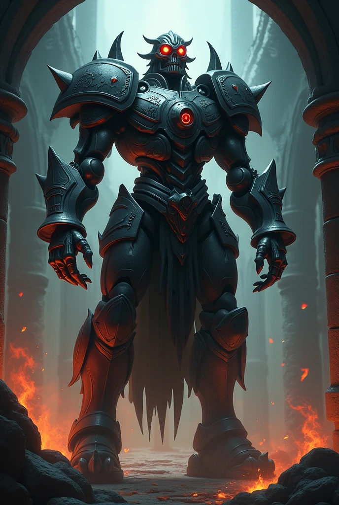 A Dungeons and Dragons warforged based on Mordekaiser from League of Legends