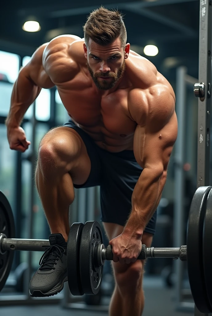 肌肉男, training legs