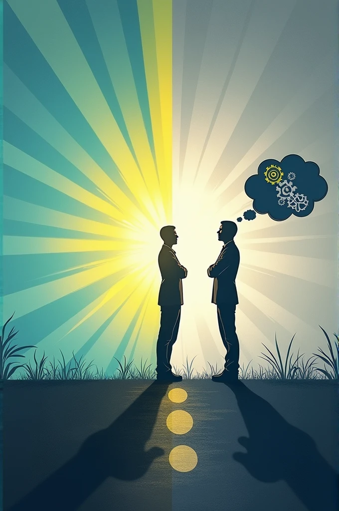 Poster Title: "Harness Your Potential: Play to Your Strengths, Acknowledge Your Weaknesses"Visual Elements:Background: A dynamic, split background with one half in bright, uplifting colors like blues and greens, representing strengths, and the other half in more muted tones like grays, representing weaknesses.Central Image: A stylized image of a person standing tall on the bright side with rays of light emanating from them, symbolizing their strengths. On the other side, the same person is in a contemplative pose, with a thought bubble showing gears, indicating the process of self-reflection and acknowledgment of weaknesses.
Text Content:Headline: "Maximize Your Success by Embracing Who You Truly Are"Main Body:Capitalize on Your StrengthsInformative Statement: "Your strengths are the foundation of your success. Identify what you excel at, and use these skills to drive your growth and achievements."Actionable Advice: "Focus on tasks that align with your strengths to enhance productivity and confidence."Recognize Your WeaknessesInformative Statement: "Knowing your weaknesses isn't a sign of defeat; it's a step toward growth. Understanding where you can improve is essential for personal and professional development."Actionable Advice: "Seek feedback, invest in learning, and consider collaboration in areas where you need support."Call to Action: "Embrace your strengths, acknowledge your weaknesses, and unlock your true potential. Start your journey today!"Footer:Contact Information: "Visit [Your Website] or call [Your Phone Number] for more resources and personalized guidance."Company Logo and Tagline: "[Your Logo] | Empowering You to Succeed"
Design Notes:The poster should balance informative content with visually appealing elements to keep it engaging.The overall tone should be motivational and empowering, aimed at encouraging self-improvement and growth.