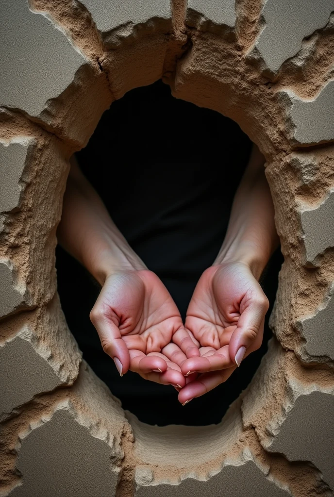 Gaping butt hole spread with hands