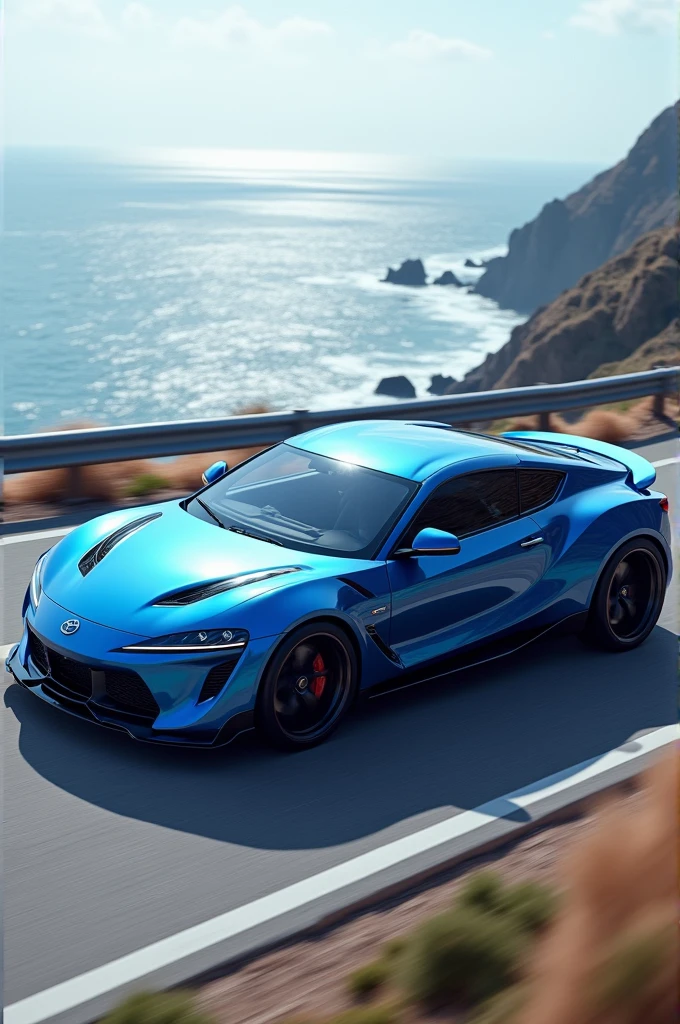 Blue car
