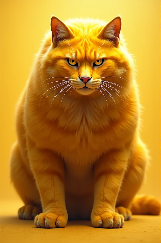 Strong yellow cat