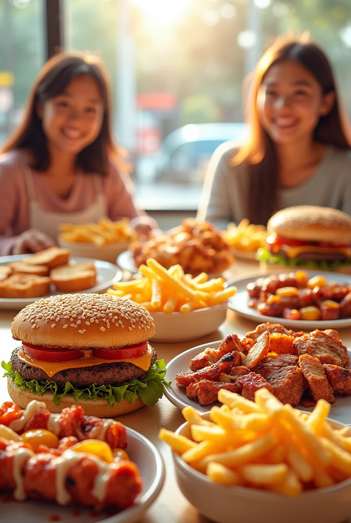 We sell classic fast food like hamburgers, hot dogs, pizza, skewers, and French fries.
Make an all-for-2 menu$
All images clear