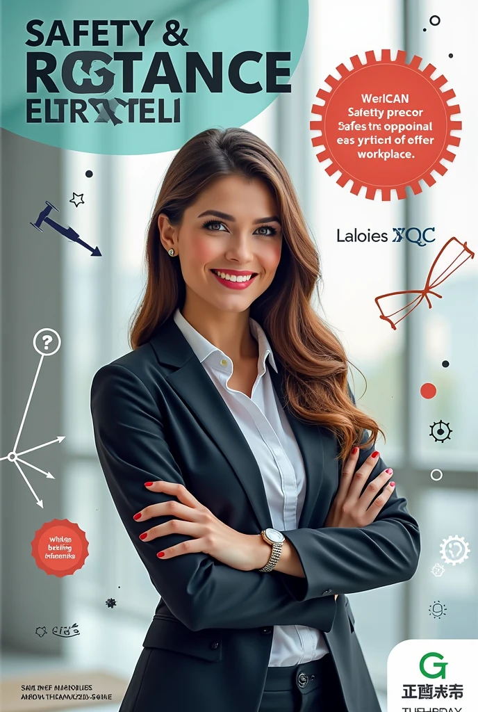 How to decorate the cover of the agenda for a student of safety and health at work or work
(women )