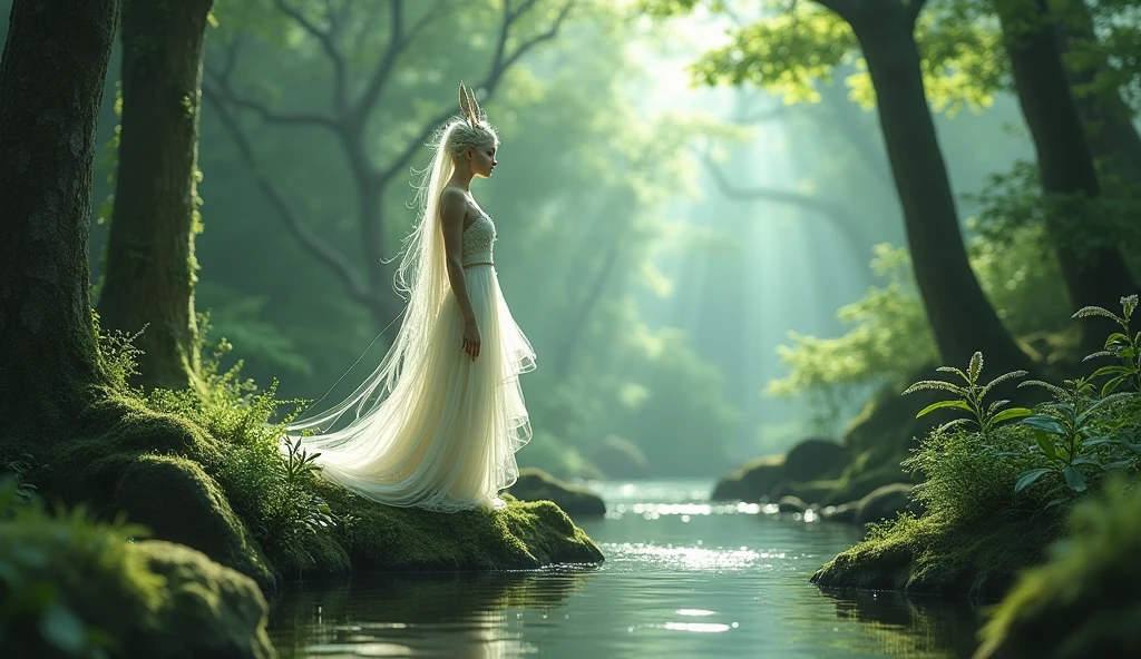 BJinn, forest, trees, river,nature, beautiful view