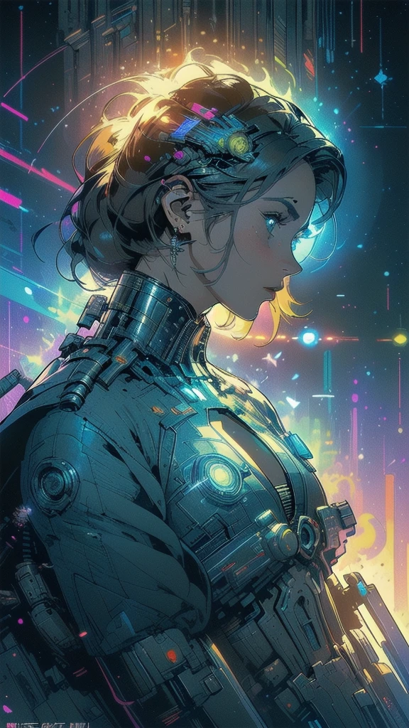 (((masterpiece, highest quality))),(((solo:1.2))),(((1girl:1.2))),32k wallpaper, very detailed, poster, vintage science fiction,(((((geometric cinematic movie poster))))), ((((bauhaus)))),(((abstract))),((((mid century modern)))),(((((portfolio))))),(((((Close-up))))),(((((bust up))))),((((more various angle)))),(((highlight))),(((complete. detailed face))),(((Extremely talented))),(((most complecated machine))),(((Overall colorfully))),((((((Absolutely simple background)))))),(((((detailed futuristic machine))))),(((Cleavage))),(((marvel super heroes))),(((rainbow color scheme))),(((Very detailed UI))),(((So many meters))),(((Perpetual Motion Machine)))
