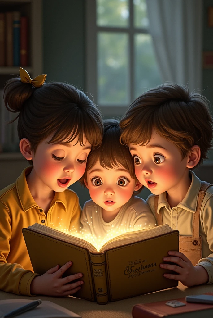 Children are captivated by what they see or read in the golden book