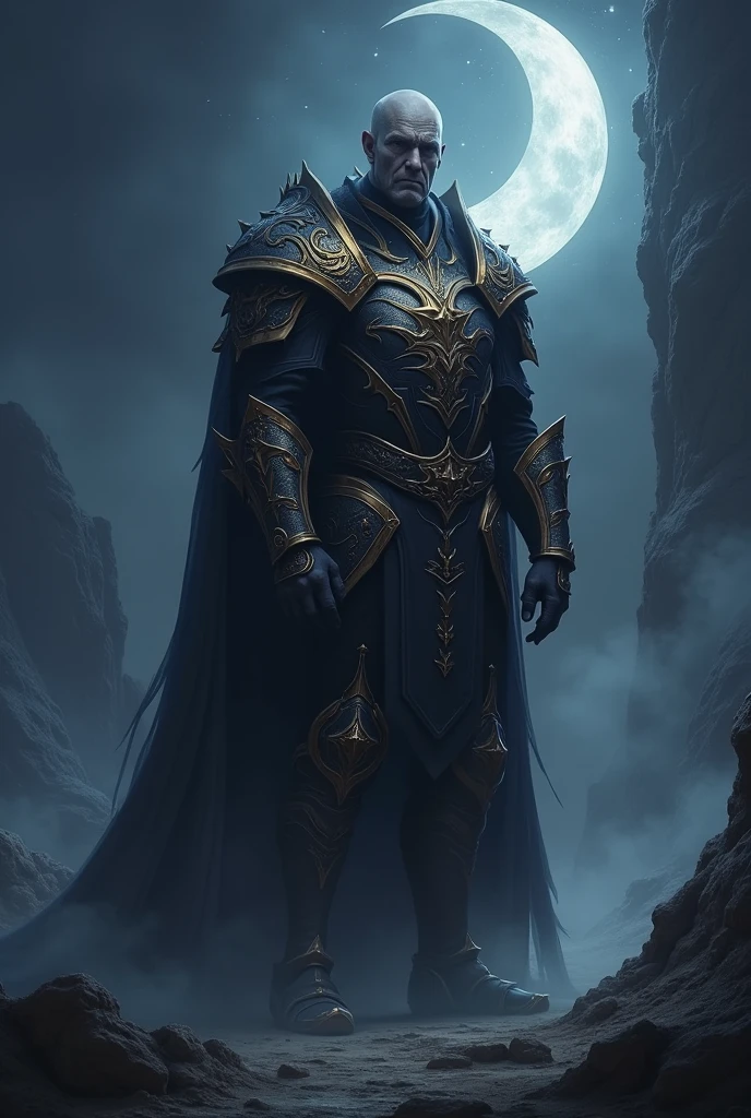 Lord khrisha in back standing position with night background