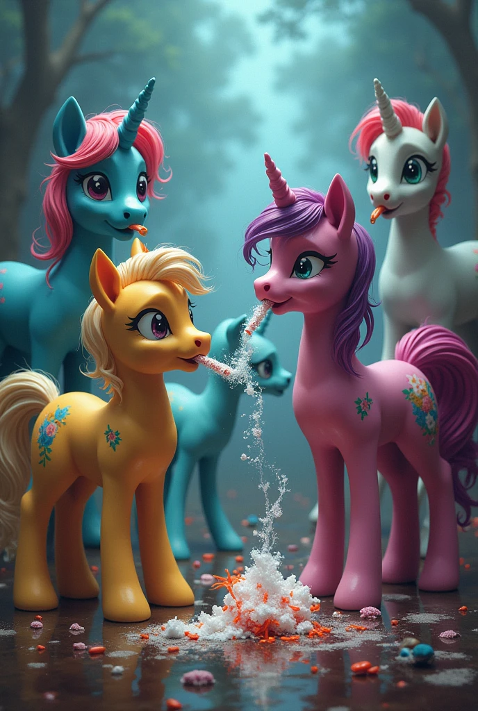 4 ponys drogandose