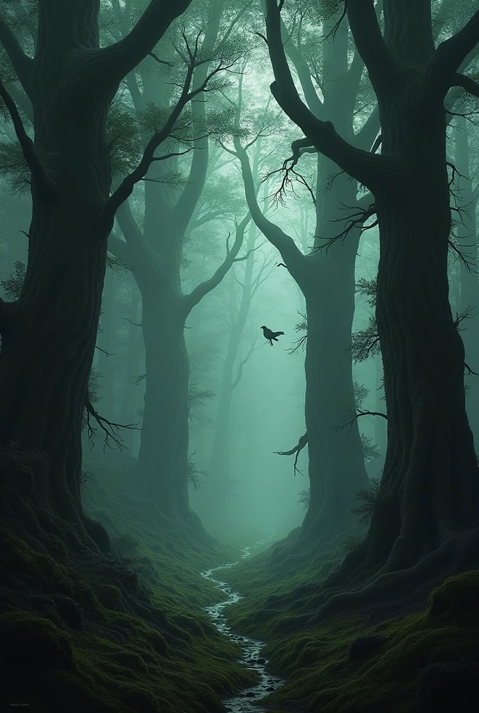 dense forest and gloomy