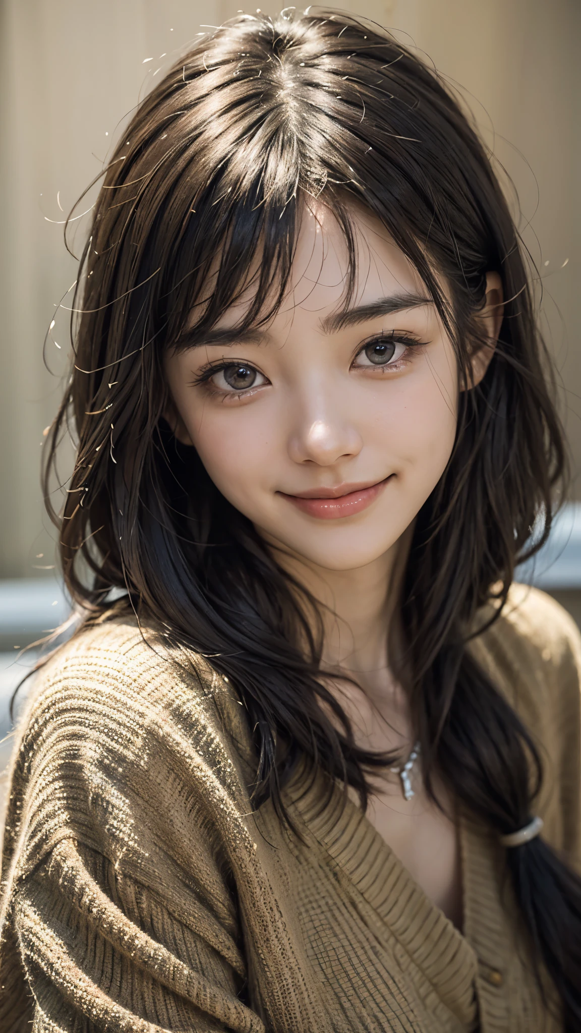 (Beauty写真)
(Mastepiece:1.3)A beautiful Japanese person,((Frontal smiling photo:1.4)),((Blushing)),Beauty,((Smile)),Beautiful face,(Lifelike face),Beautiful delicate eyes,((Hemp casual clothing)),((Asian Accessories)),Realistic eyes,Beautiful skin,Realistic skin texture(Real Skin)Radiant Skin,Professional Lighting,((Jet black, glossy, straight)),((Short bangs)),Mid-chest,High resolution,Sharp Focus,Ultra high definition eyes,
