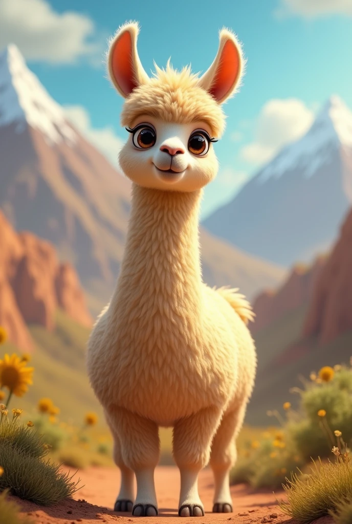 I want Cusco the llama posing