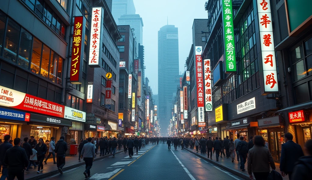 Tokyo city in chaos