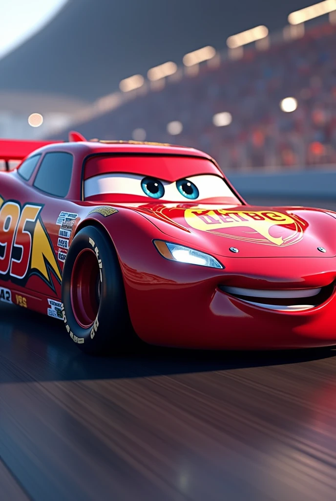 Create a new generation of Cars 3 in maroon and red with the number 95, nascar design
