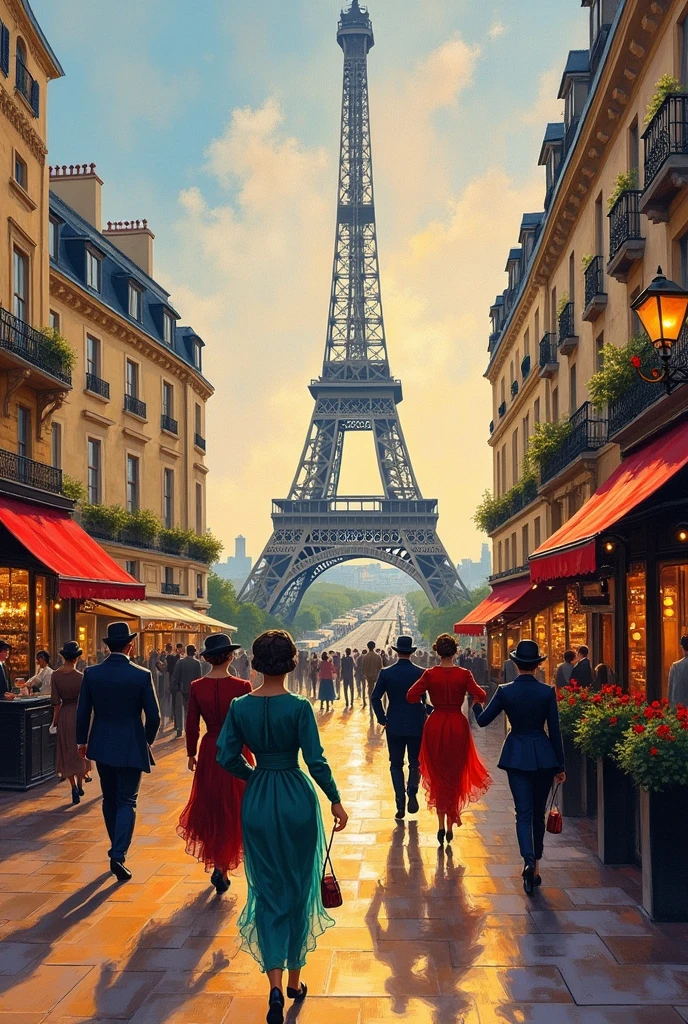impressionism, Childe Hassam, Ramon Casas, John Atknson Grimshaw, Frederic Remington, eiffle tower