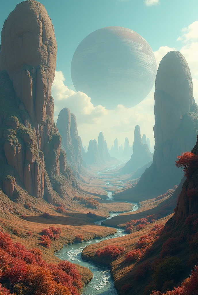 CREATE A LANDSCAPE LIKE THE ONE IN THE MARANHESENS LENSES BUT SUPER REALISTIC