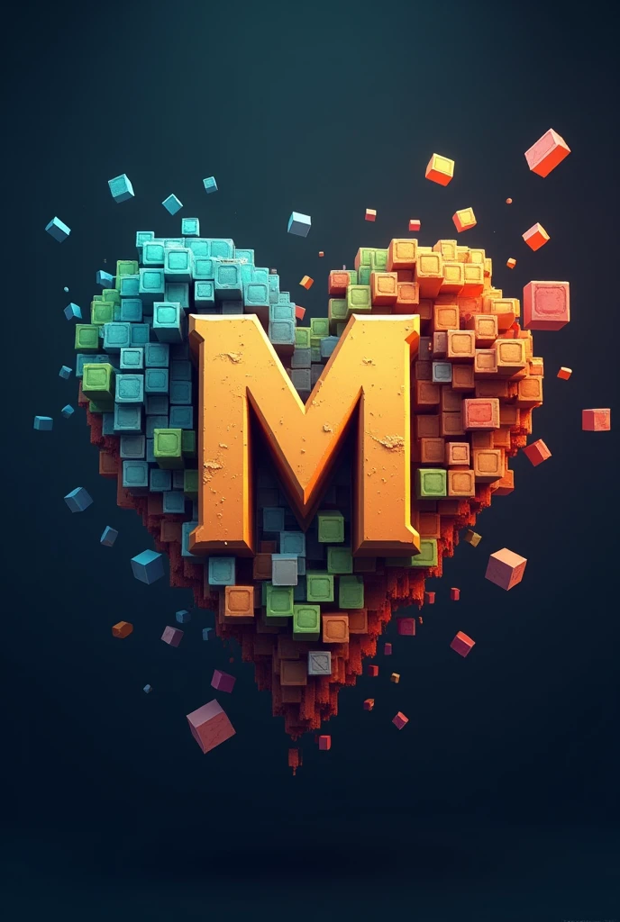 A Minecraft server logo
Server name MultiplexMc and make "MultiplexMc" moving animation