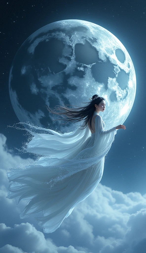 Cold theme,Chang'e flies to the moon
