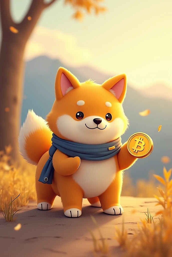 Creat 10 cute pics of Dogecoin dog and Elon musk , some may have glimpse of early morning or wishing a community good morning relevant comments to Crypto market;