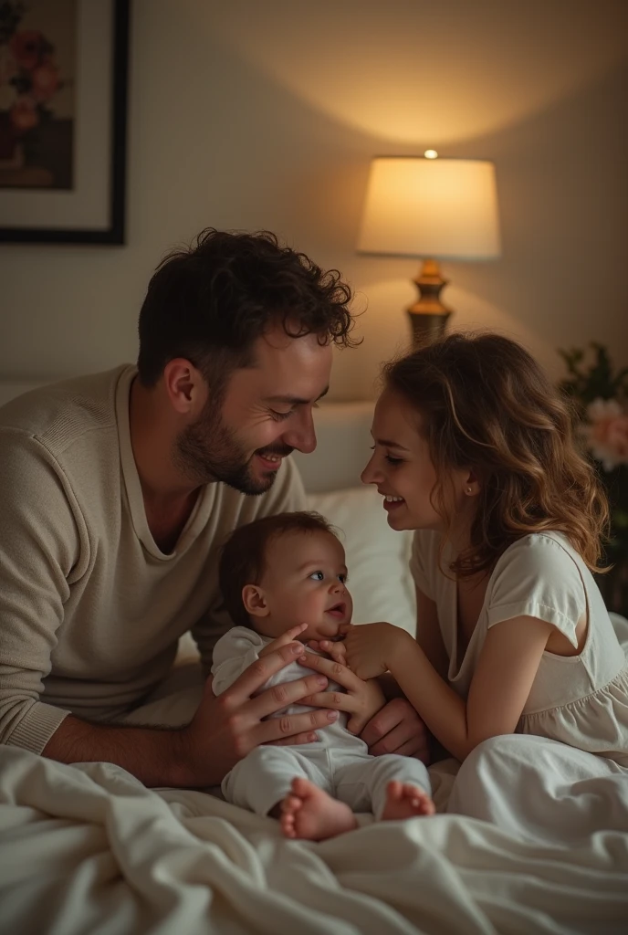 Make a happy family , make one of the children curious about the sound, do it by finding the parents having sex and getting scared