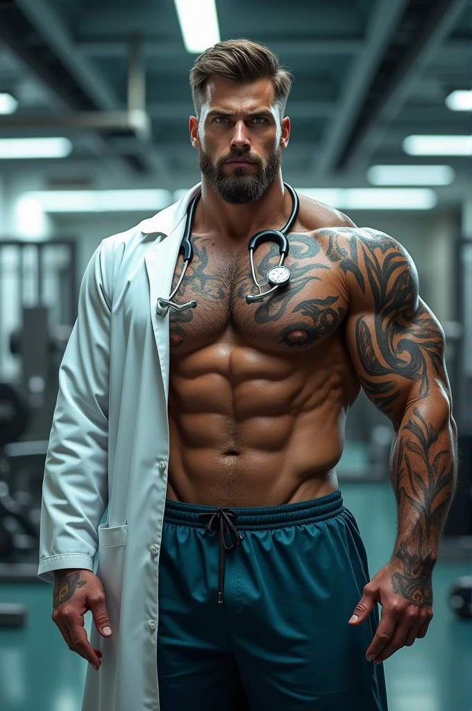 A gaint gym worker doctor