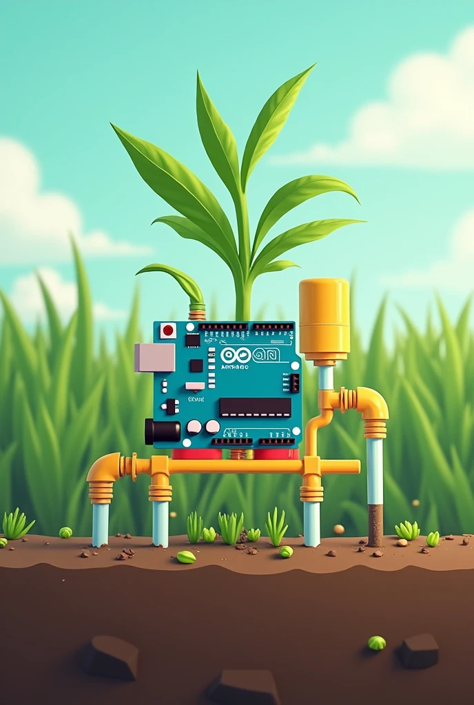  automated Fertilizer application system for small scale vegetables farm using Arduino uno ( animated?