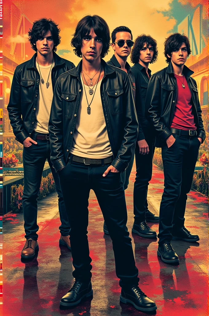 create a wallpaper of the band the strokes