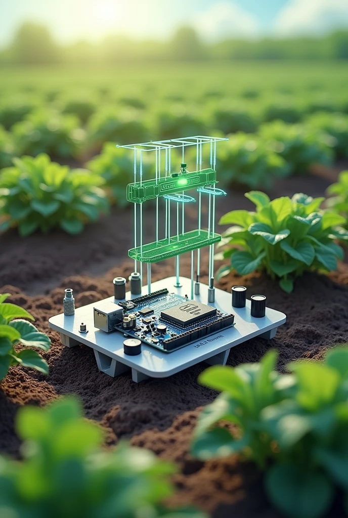 automated Fertilizer application system for small scale vegetables farm using Arduino uno ( animated) canva edition