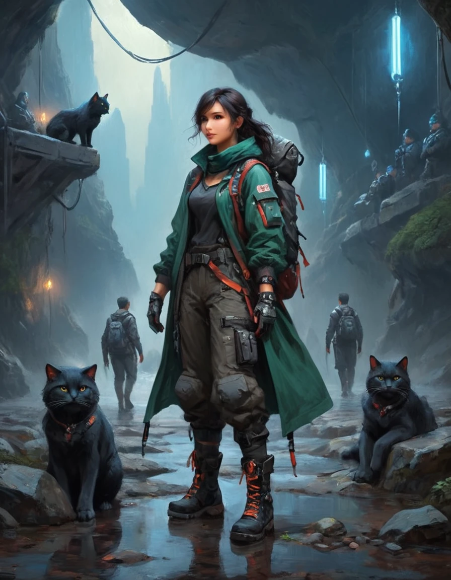 Ethereal fantasy concept art of techwear fashion (人类 人形 大熊猫 毛茸茸的 男sex:1.3), Being watched by a crowd, he is happy, He is wearing climbing gear, jacket, Pants, Hiking boots, Hiking gloves, His climbing gear, jacket, Pants, Hiking boots, Hiking gloves is Moody and is detailed with bits of Steel and Silk Velvet, side parted hair, Surreal主义, Soft Light, Soft colors, Intricate details. Futuristic, Cyberpunk, Urban, Tactical, smooth, dark, Very detailed. Gorgeous, Heavenly, Ethereal, sex, epic, majestic, magic, Fantasy Art, Cover Art, Dreamy, elegant, Movie, mystery, full, Very impressive, Inspiring, beautiful, artistic, Enhancement, Dark, illuminate, Clear focus, Amazing composition, Magic Background, thrilling, Incredibly beautiful colors, Rich多彩的, Wonderful atmosphere, surrounding, Luminescence、Rich、vivid、dynamic、Dramatic、Shiny、Surreal, perfect