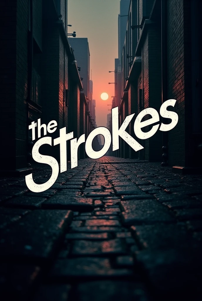 create a wallpaper of the band the strokes but with no people in it and with their logo