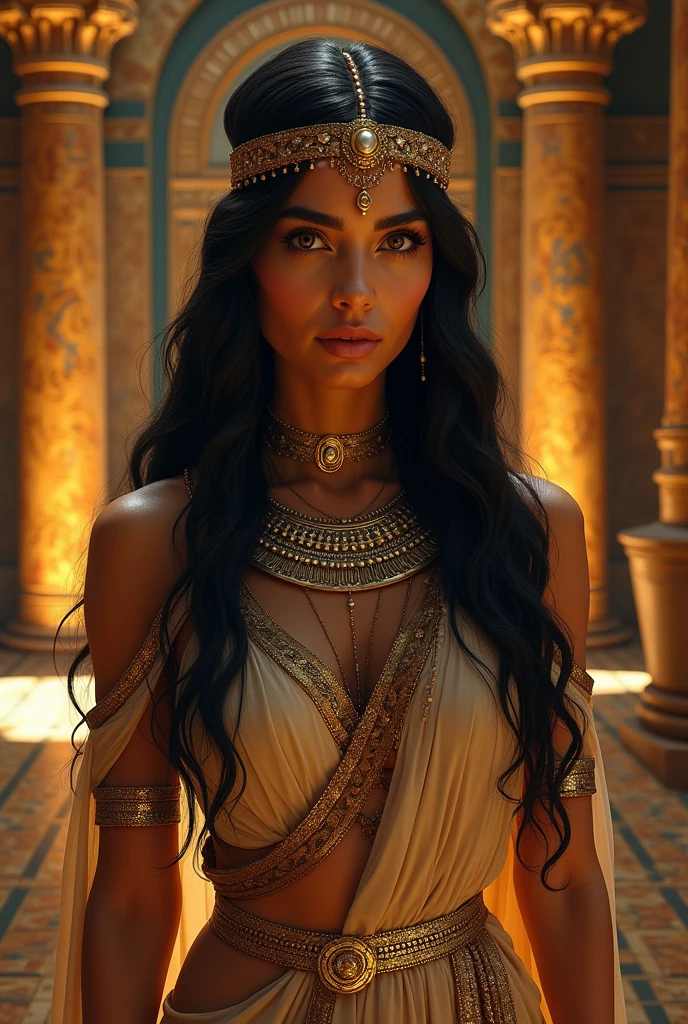 Create a stunning image of Cleopatra 

