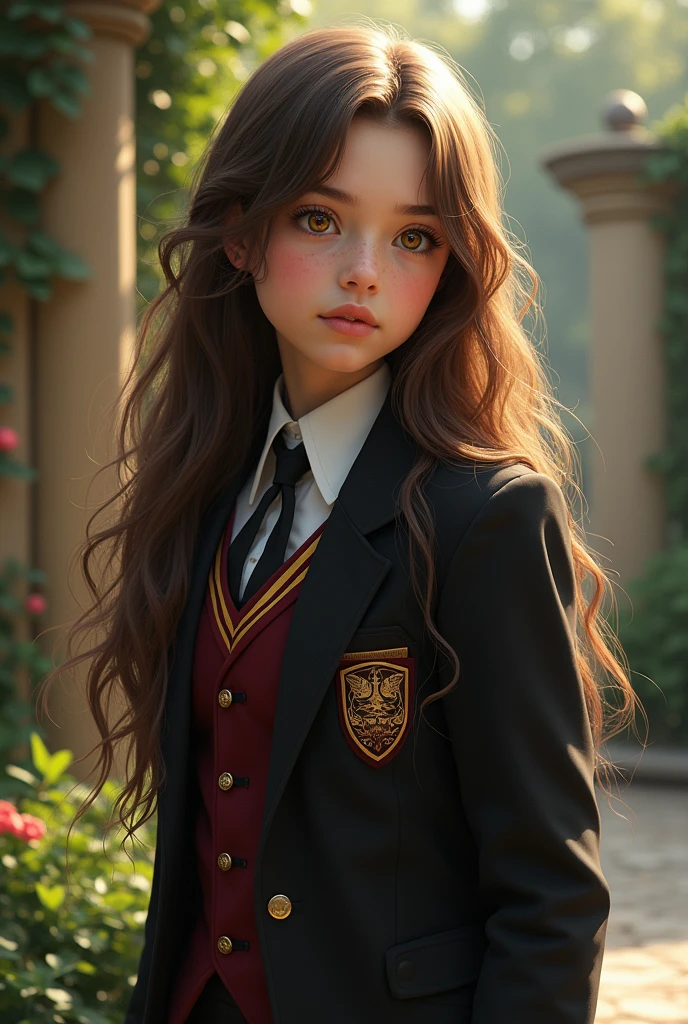 A girl who studies at the Easton School of Magic, her appearance is:long brown hair,honey-colored eyes and short stature 1.60 cm and light skin tone is the sister of Mash Burndead and is not very feminine, she wears the male uniform despite being a girl