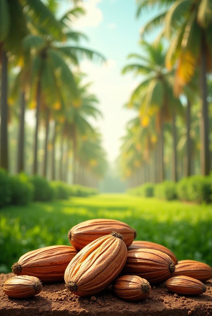  A poster on the sale of palm kernel oil written in English 