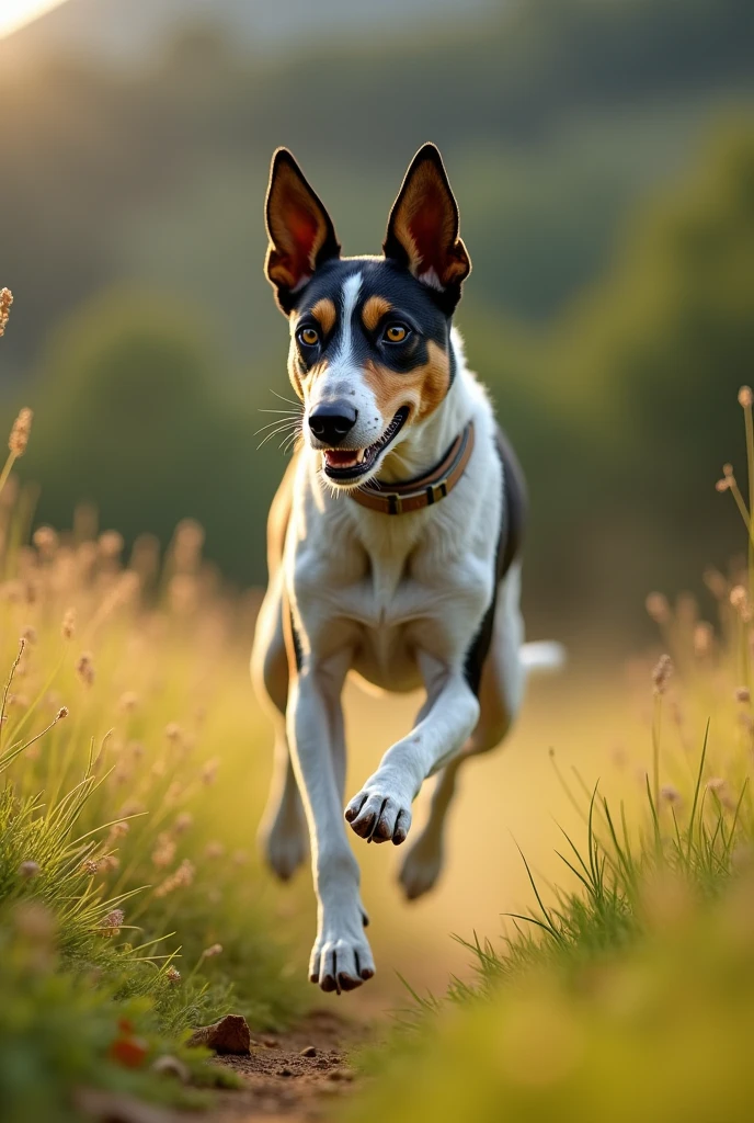 Fox Terrier mixed with Greyhound
