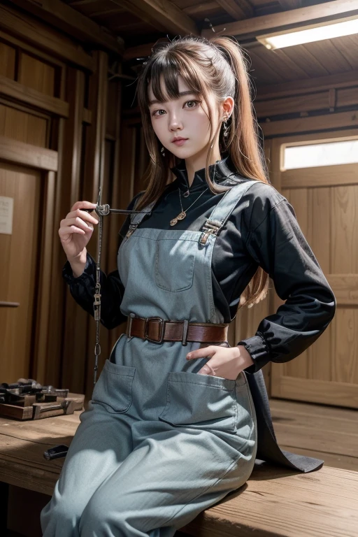 Big Tits,Big Ass,
Karakurishi (Fantasy Mechanist/Puppeteer Clothing:
Karakurishiの服装は、It features a practical design suitable for machine work。She wears a sturdy leather apron and、Wearing stain-resistant cloth workwear。The clothes have many pockets、Small tools and parts are stored。On the shoulders and chest、It is equipped with removable gears and mechanical parts.、It's ready to be used as needed。Also、The sleeves and collar are decorated with magical embroidery.、It helps stabilize the magic while you work.。Her boots have steel toe caps、Maintains ease of movement while ensuring safety for your feet。
accessories:
彼女のaccessoriesは、Many of them symbolize the fusion of conjuring and magic.。There are small gear-shaped earrings in the ears.、This acts as a magical tool to assist her in thinking and calculations.。A mechanical pendant hangs from his neck.、This protects some of her most important equipment.。On his wrist is a bracelet with a tool kit built into it.、Ready to start working anytime。moreover、A multi-functional belt is wrapped around the waist.、Mr.々Various gimmicks and props are stored here.。
Weapons and equipment:
Karakurishiの主な武器は、These are mechanical dolls and devices that I made myself.。She controls an elaborate robot doll.、Use these to fight and explore.。for example、In battle、Operate combat devices equipped with sharp blades and gunpowder.、Attacks enemies from a distance。moreover、Create a large golem-shaped contraption、You can also use it in battle。彼女はAlso、Create traps, automatic machines, etc.、He's also good at trapping his enemies.。These devices、It is a fusion of magic and mechanical technology.、It has extremely high accuracy and destructive power.。
Pause:
彼女のPauseは、Scenes where you are concentrating on precision work,、The figure shows the skilled manipulation of a Karakuri puppet.。for example、She is seen assembling a new contraption at her workbench.、Operate the control device in your hand during battle、The moment when he commands the contraption is impressive.。Also、The sight of them admiring the completed Karakuri in their hands,、Scenes where golem-type Karakuri are summoned on the battlefield are also often depicted.。In the background、A workshop filled with steam and magic,、Huge mechanical device hidden in ancient ruins、Or scenes where mechanical weapons start moving on the battlefield.、This will expand the situations where her talents can be fully utilized.。