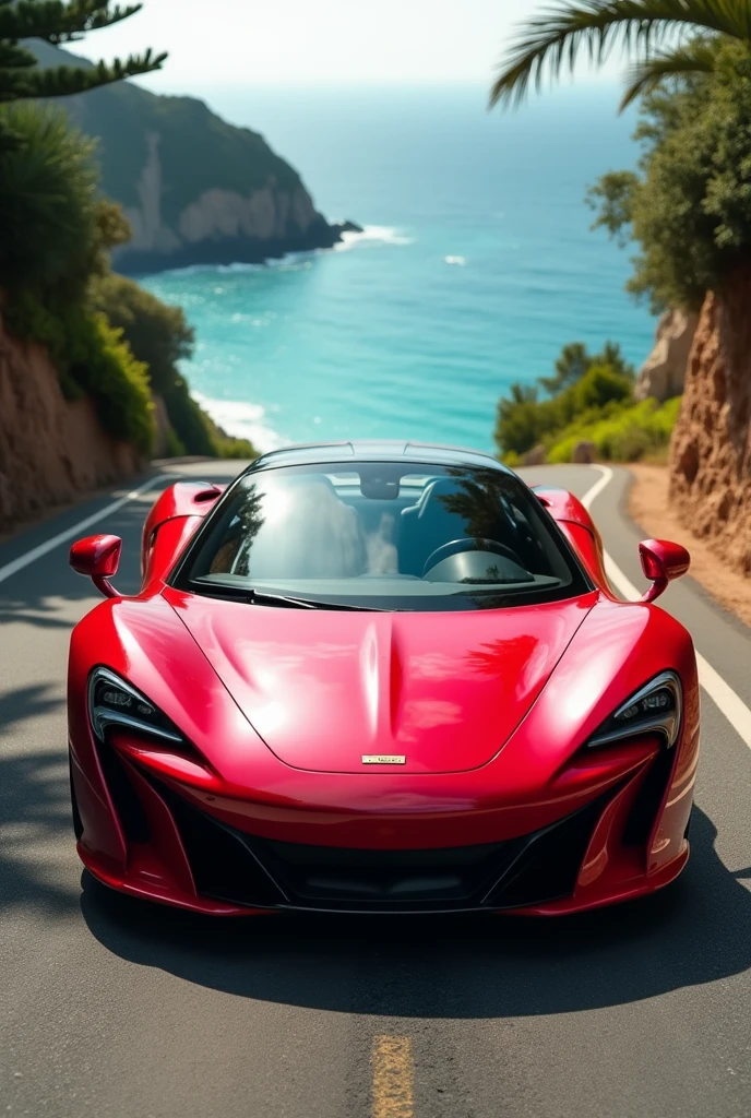 A car in red