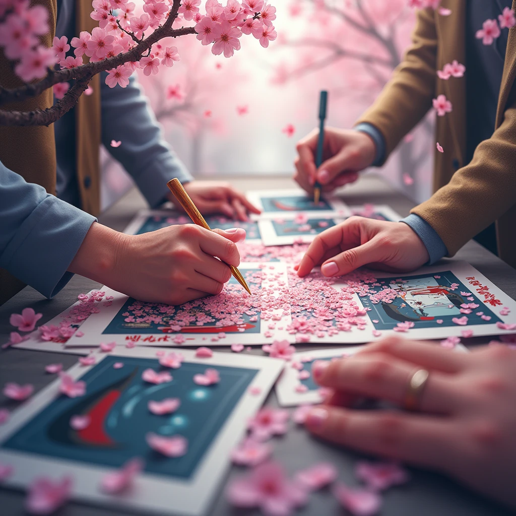 Hands close-up、Movie Posters、Great skills、SakuraFubuki