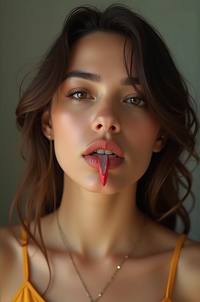 超High resolution, Textured skin, Attention to detail((highest quality)),(超A high resolution),(Very detailed),(Detailed Description),((The best CG)),(masterpiece),Very detailedなアート、(highest quality、8k、32k、masterpiece)、(Realistic)、(Realistic:1.2)、(High resolution)、Very detailed, (Close-up face:1.6), Very beautiful face and eyes, Big eyes, 1 female、Tight waist、Delicate body、(highest quality、Attention to detail、Rich skin detail)、(highest quality、8k、Oil paints:1.2)、Very detailed、(Realistic、Realistic:1.37)、Bright colors、(Casual Fashion:1.3)Glare, Frowning, jitome, Frowning, Ahegao,(Long Tongue, Verbal invitation), Textured skin,Beautiful Japanese Women,((Shortcuts)),