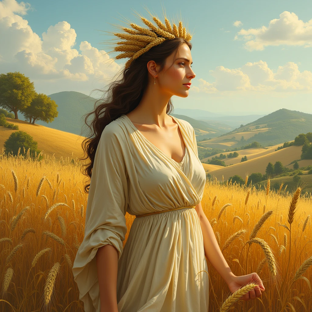 Greek mythology,Goddess of harvest,