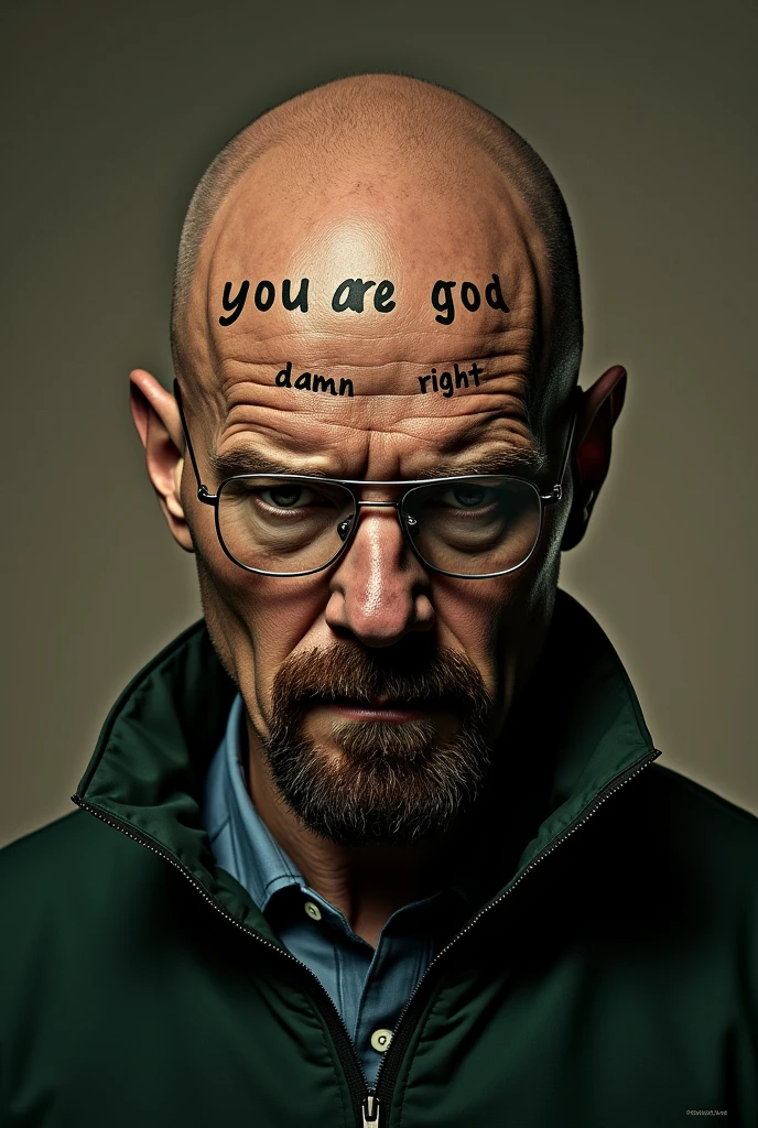 A wallpaper that says "you are god damn right " with walter white's from breaking bad series picture in it. In 19:6 frame