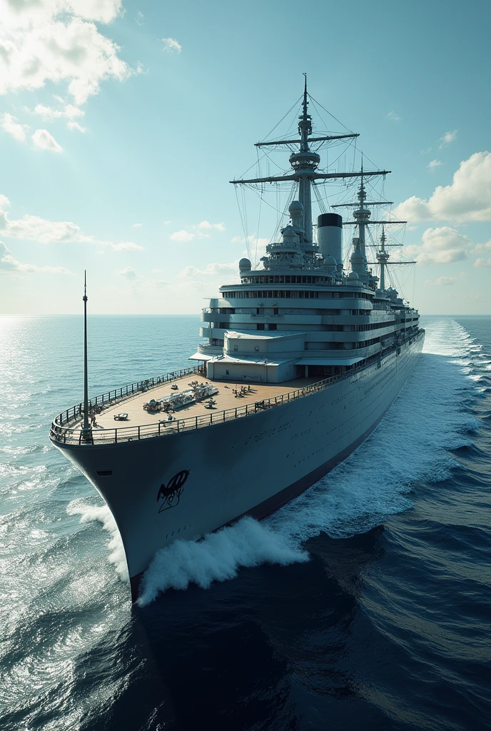 A great big ship in a great big sea