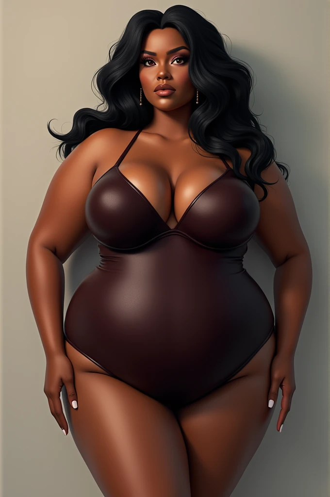 Black woman with huge breasts