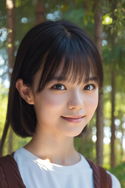 (8k, RAW photo, best quality, masterpiece), (photorealistic), outstanding details, ultra-high resolution, anatomically correct, textured skin, (Extremely precise and accurate anatomy),
Ultra Detailed Face, Detailed Eyes,
(Cute Japanese girl), light smile,
A potter working in her studio in the forest, She makes big pots out of clay,
cinematic lighting in the hair, hair light, wind in the hair,
A square in the forest,
(backlighting),
reflection light,
atmospheric perspective, depth of field,
(dramatic lighting), cinematic lighting,