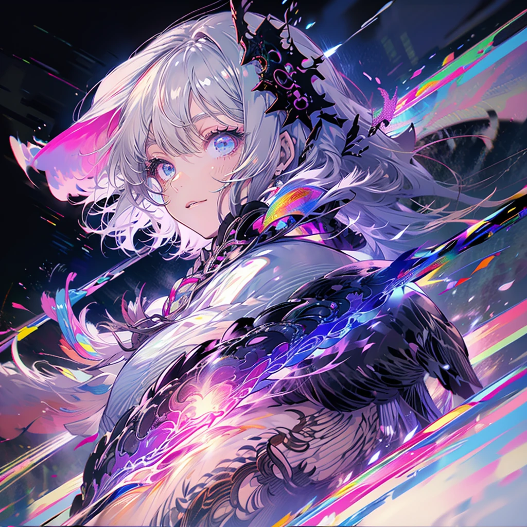 White Haired Girl, Animegirl, , Skinnygirl, girl is wear underwear