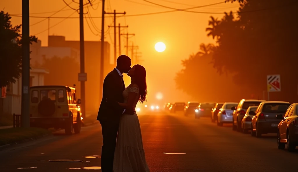 Abuja Capital Territory city in chaos(((fire); couples kissing in the streets