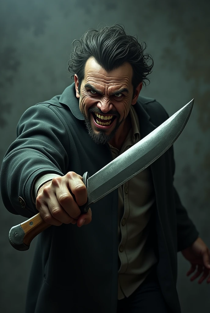 An icon for a WhatsApp group that is an image of the character Boça with a knife in his hand