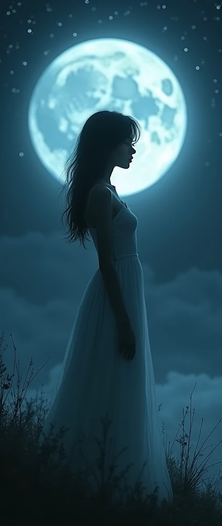 White moonlight girl
