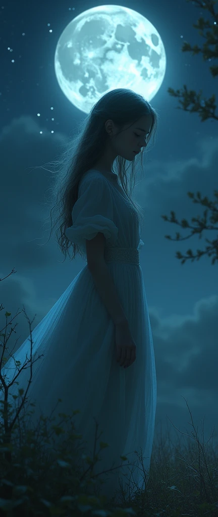White moonlight girl