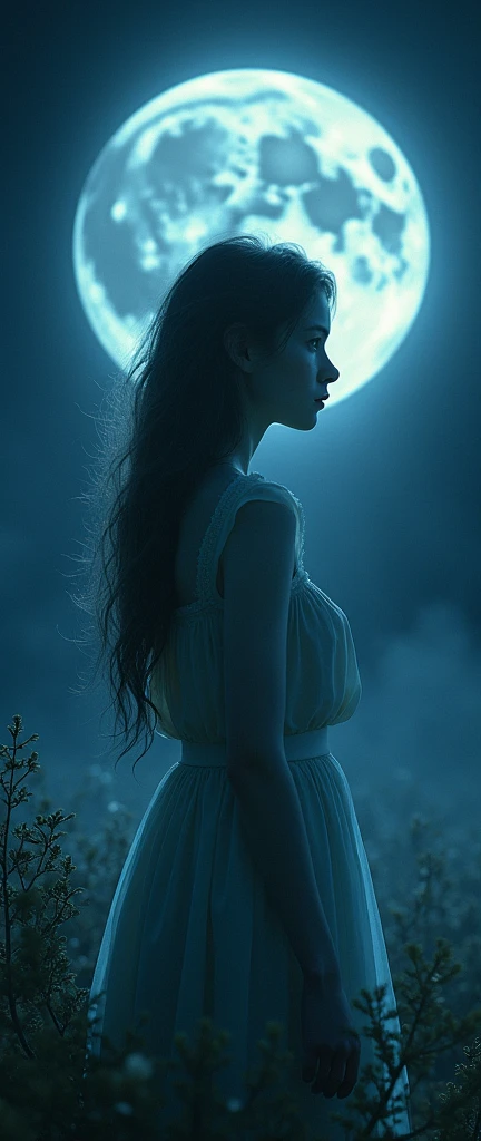 White moonlight girl  